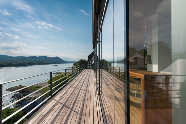 Villa am Rhein – Dachterrasse